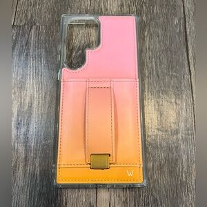 Walli Samsung S23 Ultra Wallet Phone Case in Hawaiian Sunrise Print Ombré Vegan